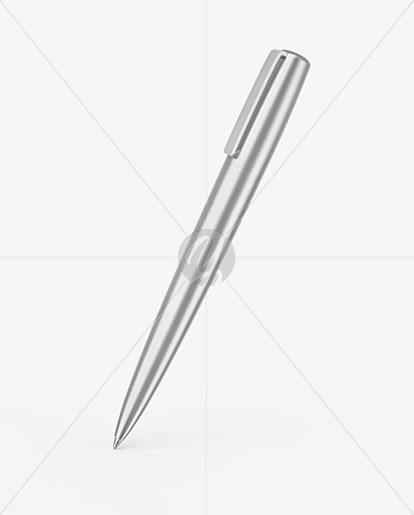 Metallic Pen Mockup PSD #3
