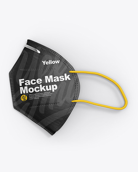 Download Face Mask Mockup Yellow Author PSD Mockup Templates