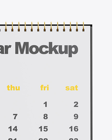 Download Desk Calendar Mockup In Stationery Mockups On Yellow Images Object Mockups PSD Mockup Templates