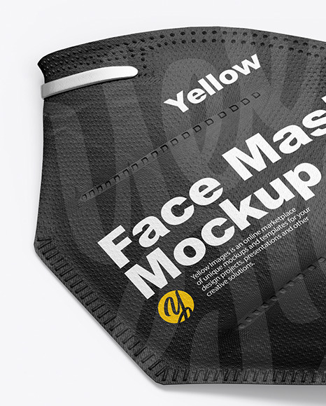 Download Face Mask Mockup Yellow Author PSD Mockup Templates