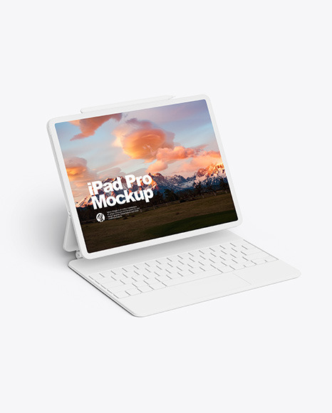 iPad Pro Clay 2020 Mockup PSD #2