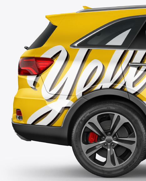 Download Crossover Suv Mockup Side View In Vehicle Mockups On Yellow Images Object Mockups Yellowimages Mockups