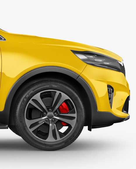 Download Crossover Suv Mockup Side View In Vehicle Mockups On Yellow Images Object Mockups PSD Mockup Templates