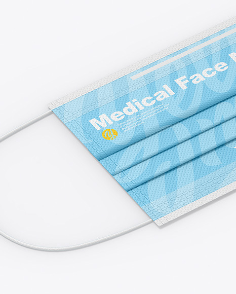 Download Medical Face Mask Mockup In Apparel Mockups On Yellow Images Object Mockups PSD Mockup Templates