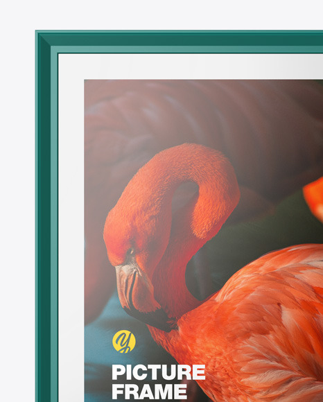 Glossy Picture Frame Mockup PSD #1
