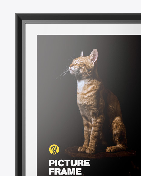Glossy Picture Frame Mockup PSD #6