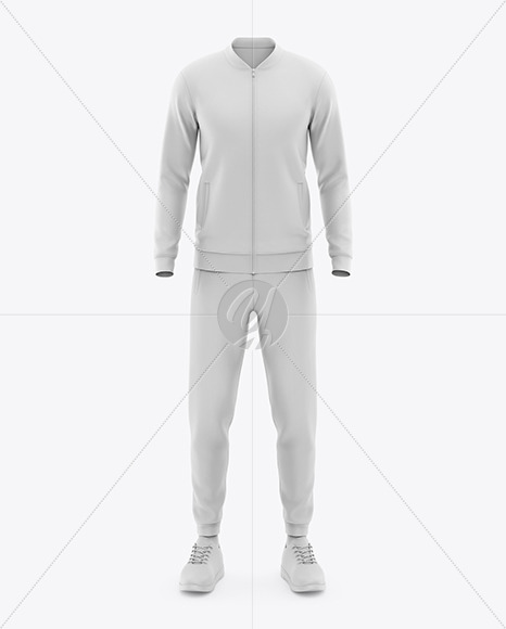 Download Men S Tracksuit Mock Up Front View In Apparel Mockups On Yellow Images Object Mockups