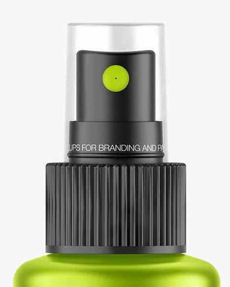 Metallic Spray Bottle Mockup PSD #1