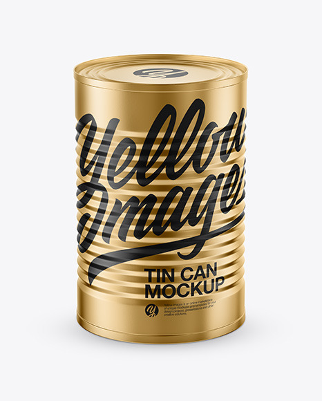 Download Tin Can Mockup In Can Mockups On Yellow Images Object Mockups PSD Mockup Templates