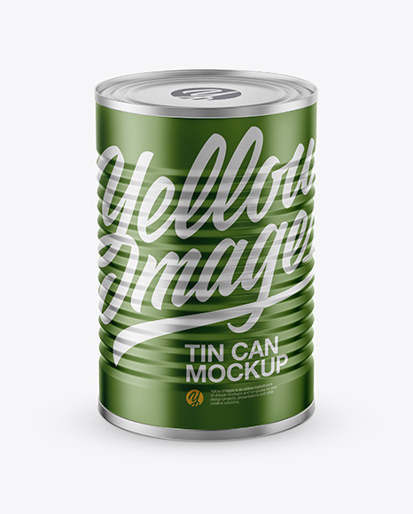 Download Tin Can Mockup In Can Mockups On Yellow Images Object Mockups PSD Mockup Templates