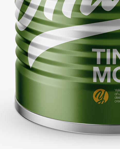 Download Tin Can Mockup In Can Mockups On Yellow Images Object Mockups PSD Mockup Templates