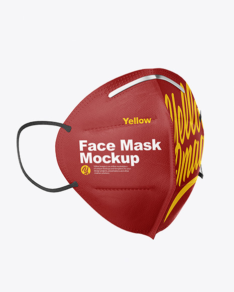 Download Face Mask Mockup In Apparel Mockups On Yellow Images Object Mockups PSD Mockup Templates