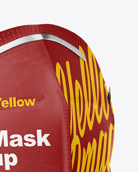 Download Face Mask Mockup In Apparel Mockups On Yellow Images Object Mockups PSD Mockup Templates