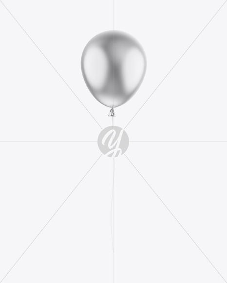Metallic Balloon Mockup PSD #3