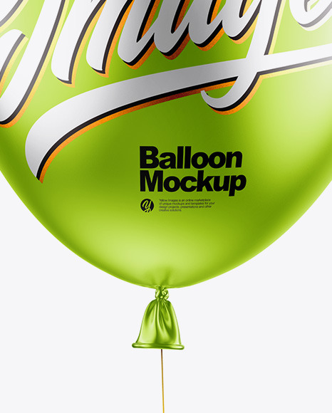 Metallic Balloon Mockup Metallic Balloon Mockup