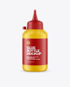 Matte Glue Bottle Mockup