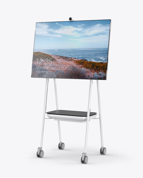 Microsoft Surface Hub 2S Mockup PSD #2