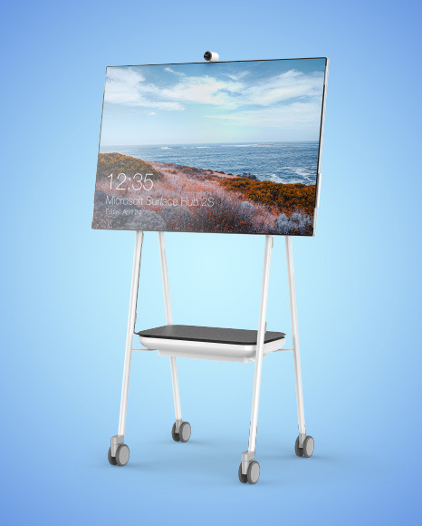 Microsoft Surface Hub 2S Mockup PSD #3