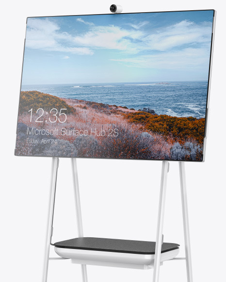 Microsoft Surface Hub 2S Mockup PSD #4