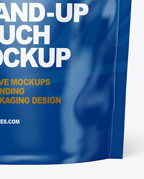 Glossy Stand up Pouch Mockup PSD #1
