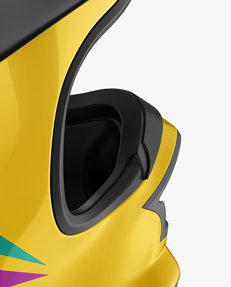 Download Motocross Helmet Mockup In Apparel Mockups On Yellow Images Object Mockups