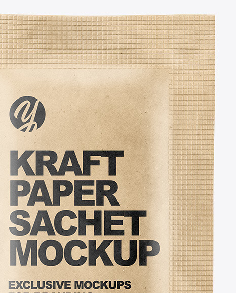 Download Kraft Paper Sachet Mockup In Sachet Mockups On Yellow Images Object Mockups