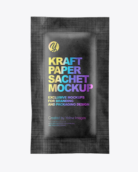 Download Kraft Paper Sachet Mockup In Sachet Mockups On Yellow Images Object Mockups Yellowimages Mockups