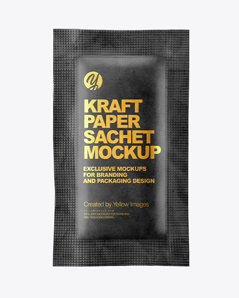 Download Kraft Paper Sachet Mockup In Sachet Mockups On Yellow Images Object Mockups Yellowimages Mockups