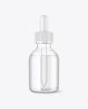 Clear Glass Dropper Bottle Mockup