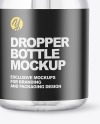 Clear Glass Dropper Bottle Mockup