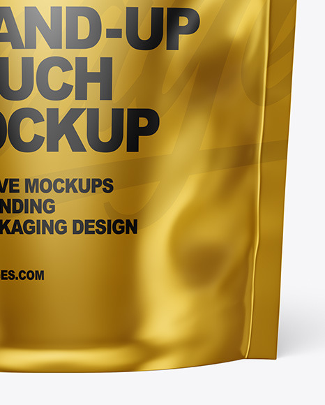 Metallic Stand up Pouch Mockup PSD #1
