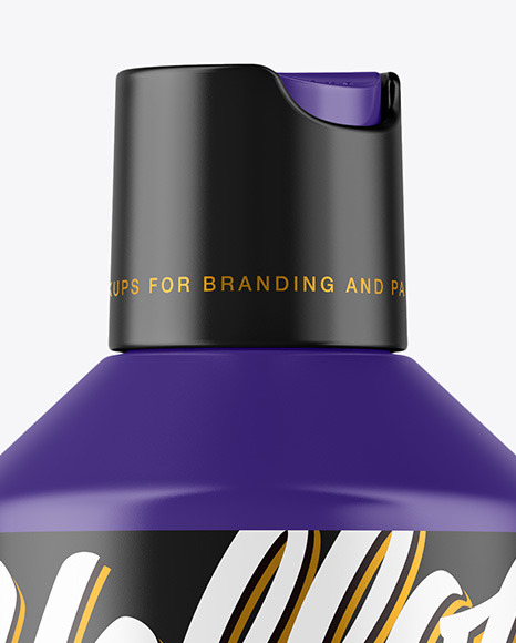 Matte Plastic Bottle Mockup PSD #2