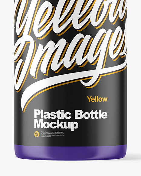 Download Matte Plastic Bottle Mockup in Bottle Mockups on Yellow ... Yellowimages Mockups