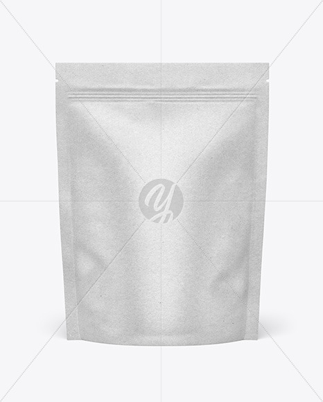 Download Kraft Paper Stand Up Pouch Mockup In Pouch Mockups On Yellow Images Object Mockups