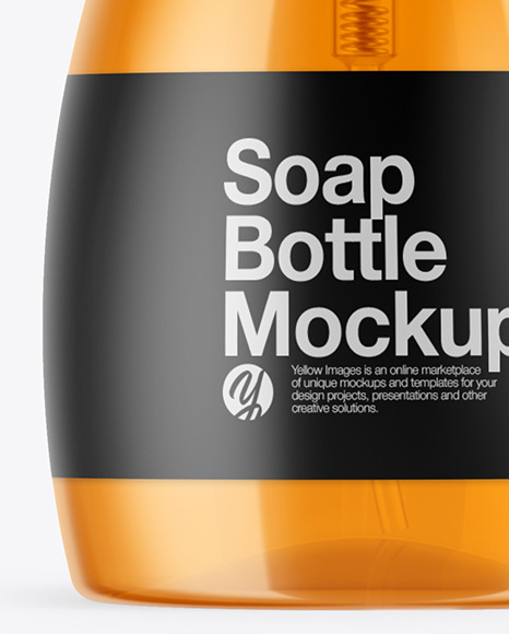 Clear Soap Bottle Mockup PSD #1