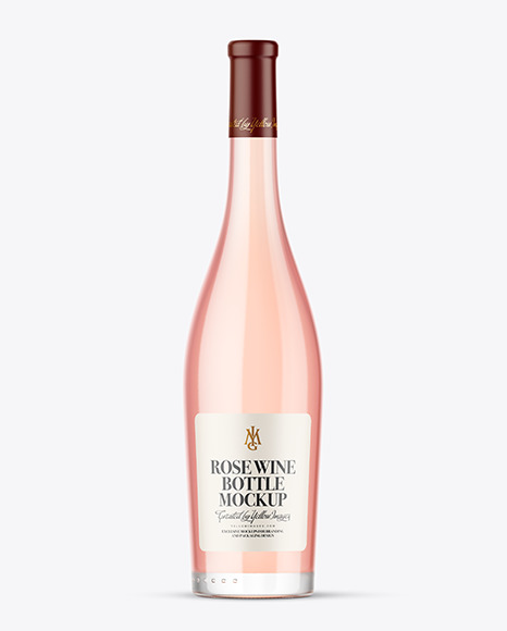 Download Rose Wine Bottle Mockup In Bottle Mockups On Yellow Images Object Mockups Yellowimages Mockups