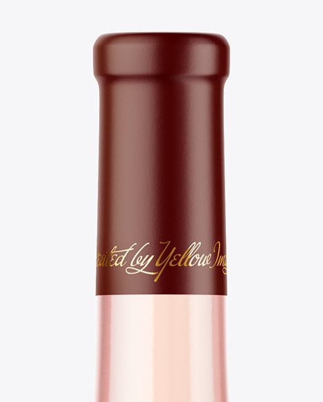 Download Rose Wine Bottle Mockup In Bottle Mockups On Yellow Images Object Mockups Yellowimages Mockups