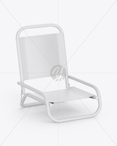 Matte Beach Chair Mockup PSD #3