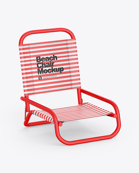 Matte Beach Chair Mockup PSD #4