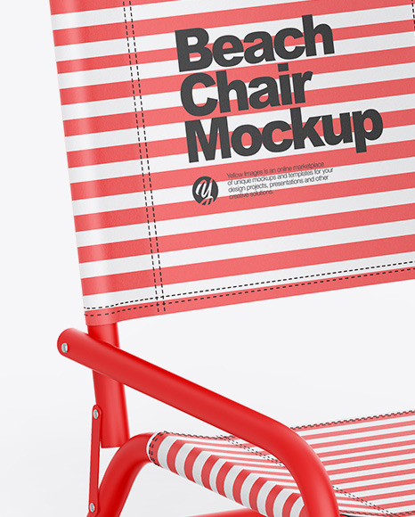 Matte Beach Chair Mockup PSD #2