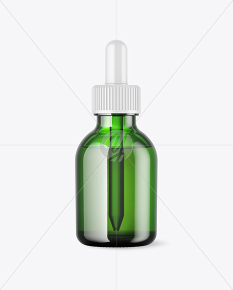 Green Dropper Bottle Mockup In Bottle Mockups On Yellow Images Object Mockups