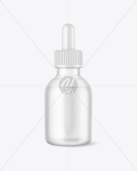 Frosted Dropper Bottle Mockup In Bottle Mockups On Yellow Images Object Mockups