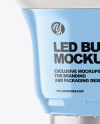 Glossy LED Light Bulb Mockup