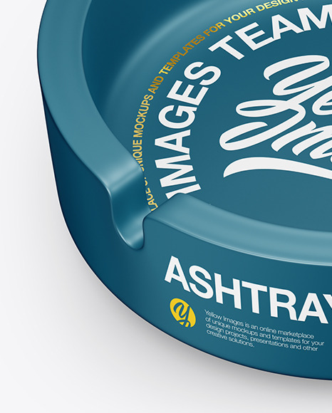 Matte Ashtray Mockup PSD #2