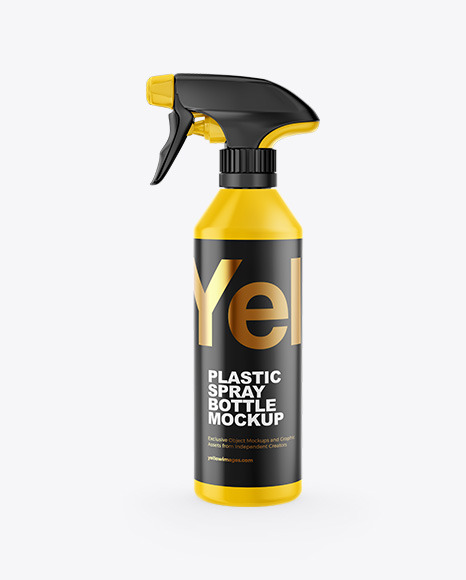 Plastic Spray Bottle Mockup PSD #2
