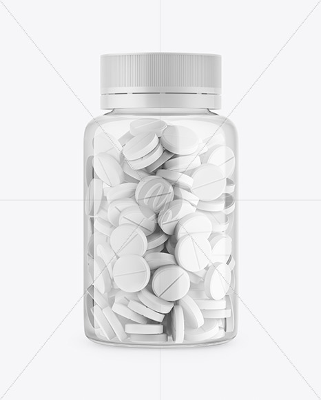 Download Clear Plastic Bottle With Pills Mockup In Bottle Mockups On Yellow Images Object Mockups Yellowimages Mockups