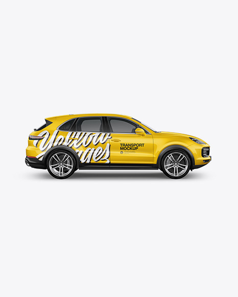 Luxury Crossover Mockup   Side View PSD #7