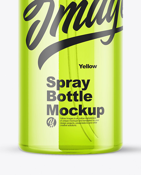 Clear Spray Bottle Mockup PSD #7