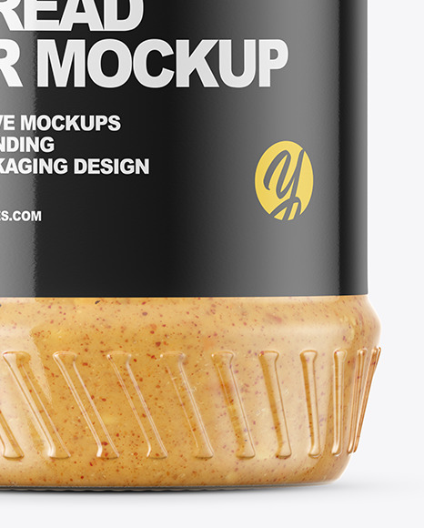 Peanut Spread Jar Mockup PSD #7