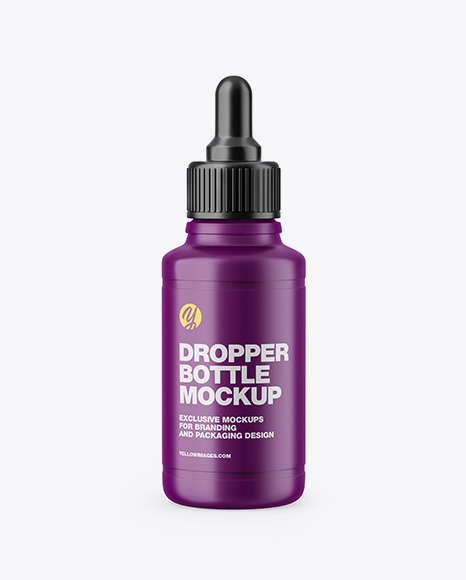 Matte Dropper Bottle Mockup PSD #2
